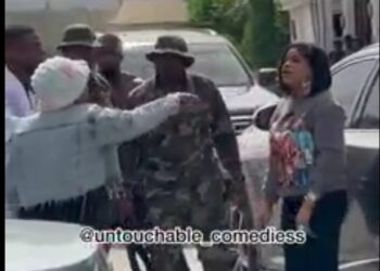 Watch moment lady accuses Bobrisky of impregnating her (VIDEO)
