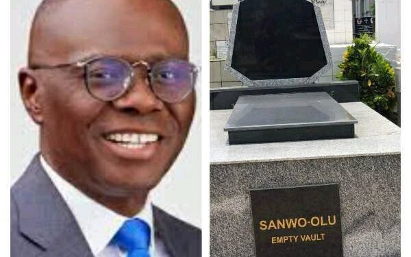 Sanwo-Olu reportedly secures empty vault for himself at Ikoyi Cemetery 🪦 (PHOTOS)