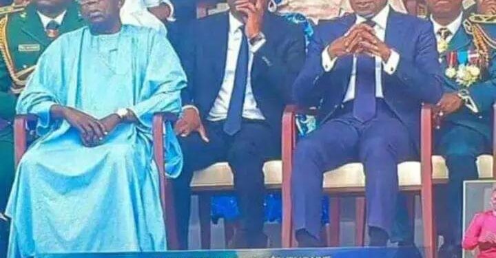 Camera captures President Tinubu sleeping in Benin (PHOTOS)