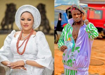 “My love”, Portable professes love to Queen Dami, late Alaafin’s wife, netizens react (VIDEO)