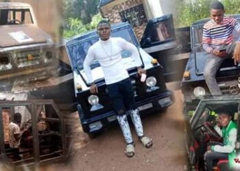 19-year-old Enugu boy builds own G-Wagon, Brabus from scratch with local materials (VIDEO/PHOTOS)