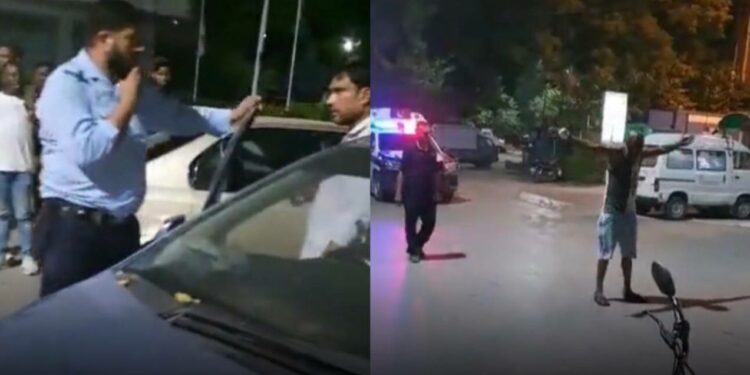 Nigerian men seen exchanging p✓nches with police in Pakistan (VIDEO)