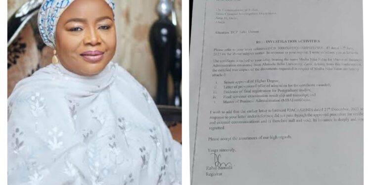 FCC chairman, Dankaka’s certificate is genuine,  Ahmadu Bello University clarifies (PHOTO)