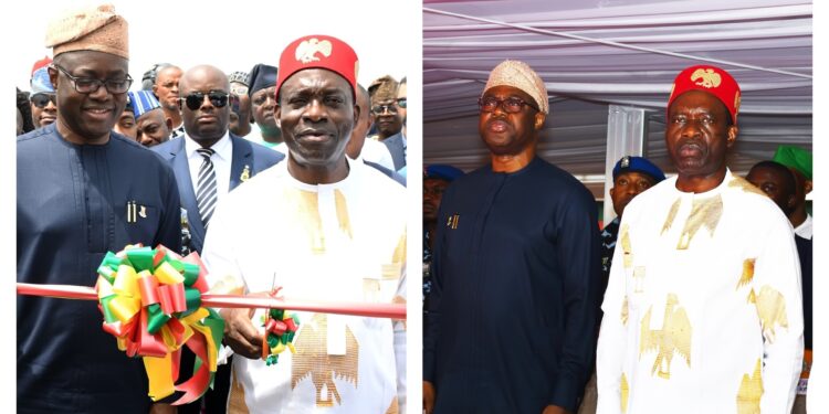 Makinde flags off 32.2km road infrastructure component of Ibadan Circular Road, gave free shops to 700 traders