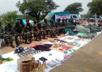 BREAKING: Police Parade 21 Yoruba Nation Agitators After Forceful Invasion of Government Secretariat