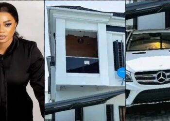 Alaafin’s Wife Queen Anu Celebrates New Acquisitions: Benz and House in Lekki (VIDEO)