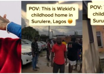 Reactions as Davido’s Fans Visit Wizkid’s Childhood Home in Surulere, Lagos (VIDEO)