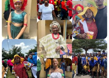 Pomp as FUOYE Theatre students, lecturers paint University Campus in golden colours