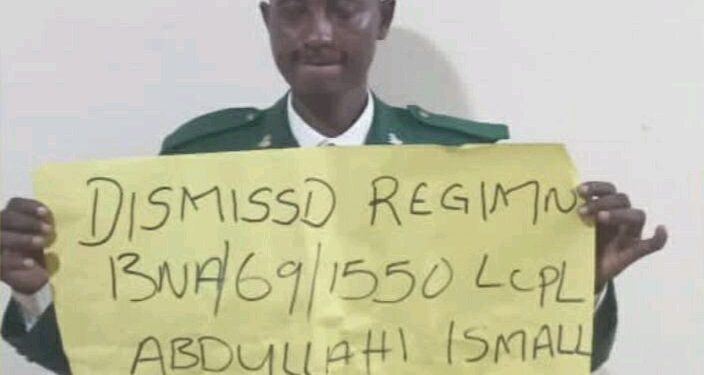 Soldier Dismissed from Nigerian Army for Sleeping with Colleague’s Wife