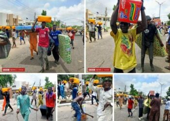 Looting Erupts in Kano as Hoodlums Hijack Protest … Governor declares Curfew (VIDEO)