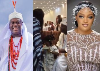 VIDEO: Ooni of Ife and Ex-Wife Prophetess Naomi Reunite