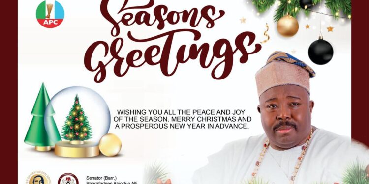 Senator Alli Sends Christmas Greetings, Calls for Prayers for National Unity