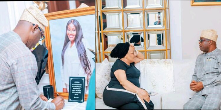 Governor Makinde Pays Condolence Visit to Florence Ajimobi Over Daughter’s Passing (PHOTOS)