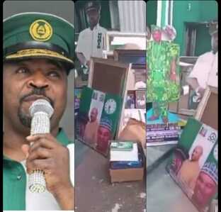 MC Oluomo belonging trashed