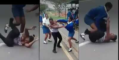 Woman fights teenage sidechick