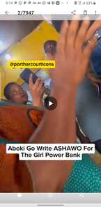 Aboki writes asewo on power bank