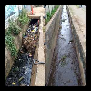 Desilt Ibadan drainage